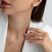 14 Ayar Altın Kalp Set