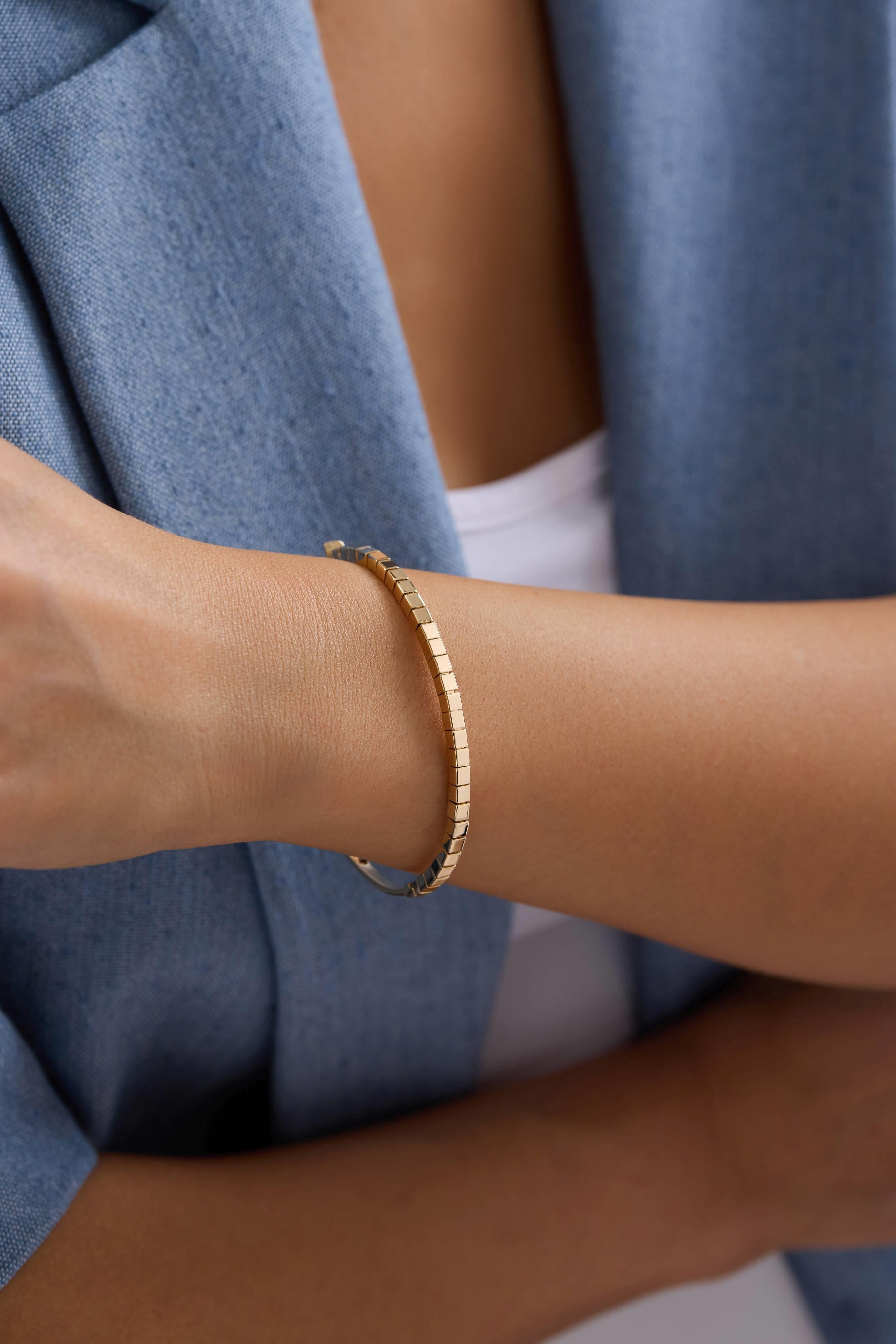 14 Ayar Altın Kelepçe Bilezik