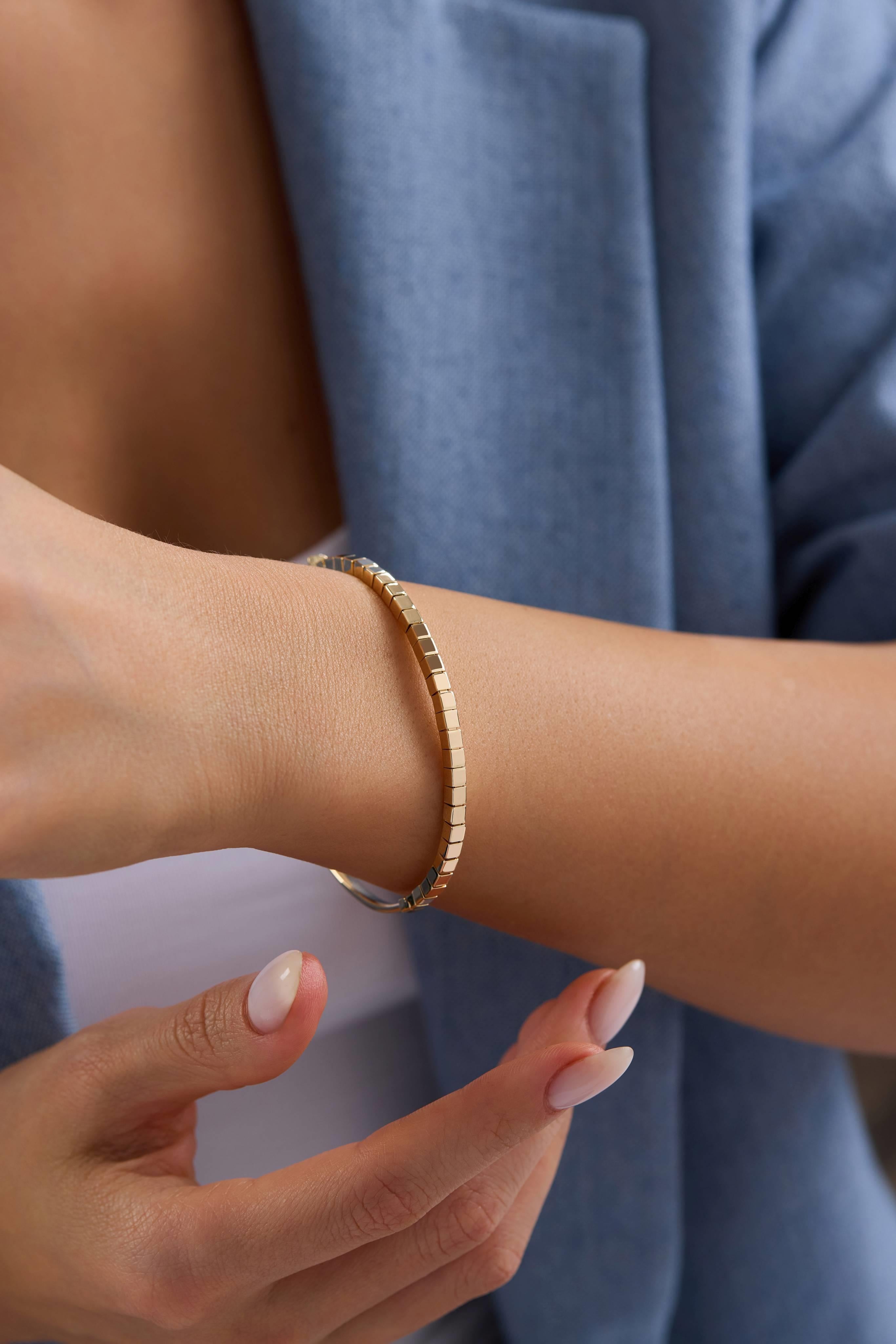 14 Ayar Altın Kelepçe Bilezik