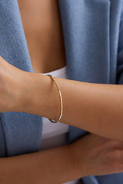 14 Ayar Altın Kelepçe Bilezik