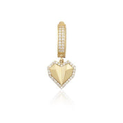 14 Ayar Altın Sallantılı Kalp Charm