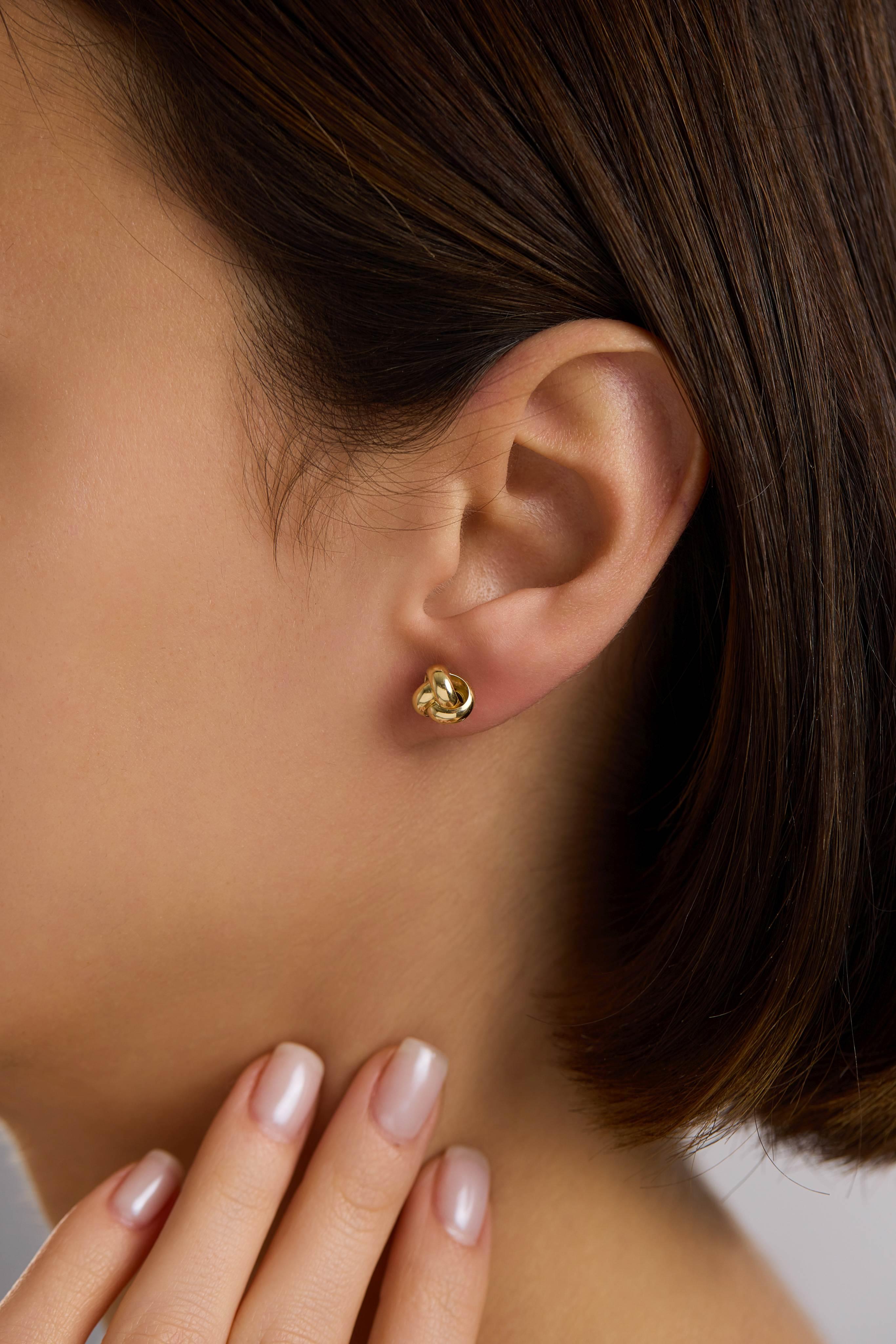 14 Ayar Altın Sarmaşık Küpe