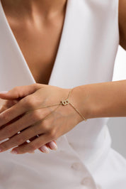 14 Ayar Altın Taşlı Harf Şahmeran