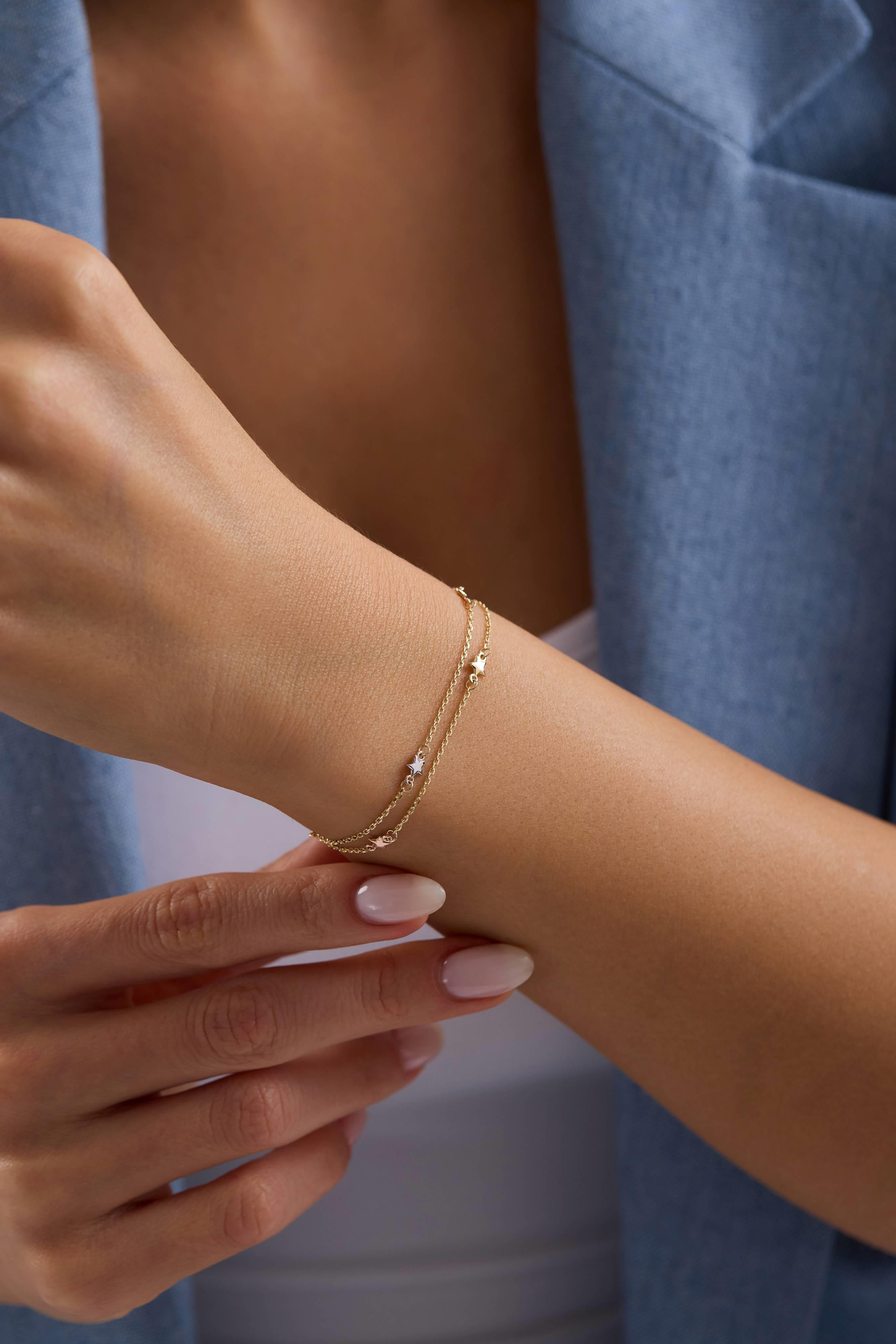 14 Ayar Altın Top Bileklik