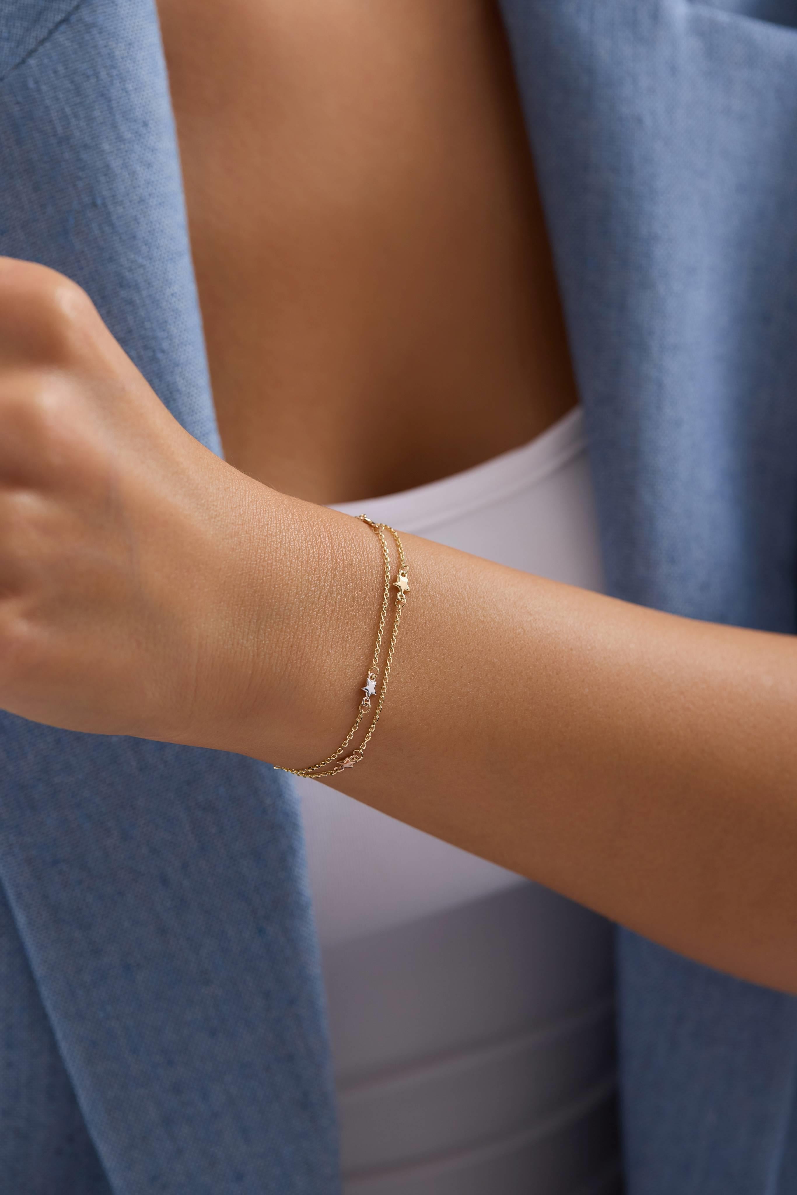 14 Ayar Altın Top Bileklik