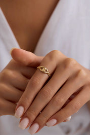 14 Ayar Aşk Düğümü Altın Yüzük