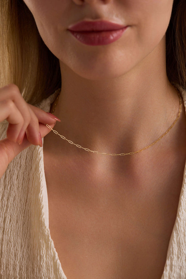 14 Ayar Ataç Altın Zincir Kolye (1.95 mm)