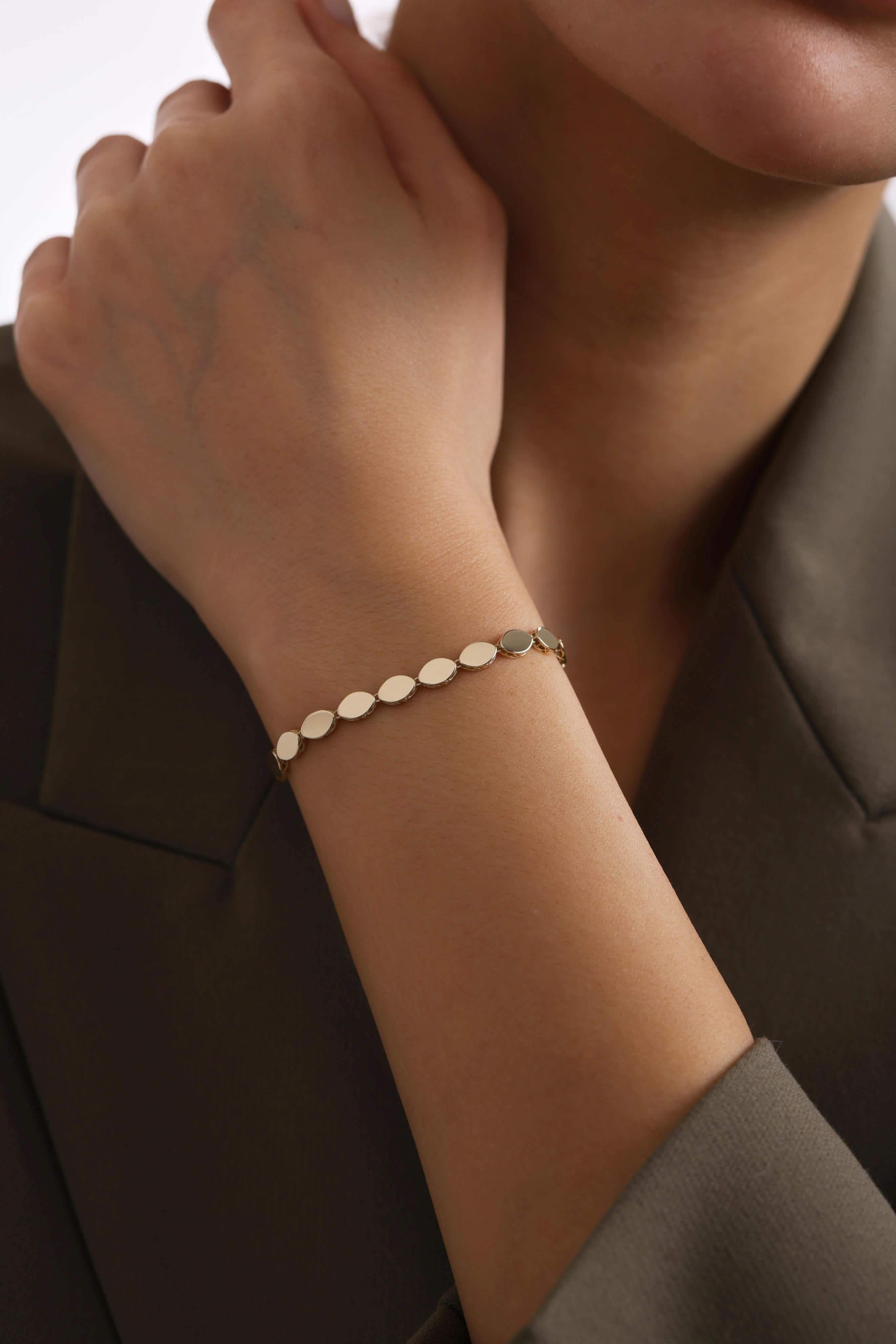 14 Ayar Badem Altın Bileklik