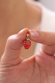 14 Ayar Çilek Altın Kolye Ucu