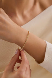 14 Ayar Dorika Altın Kelepçe (Tüm Renkler)