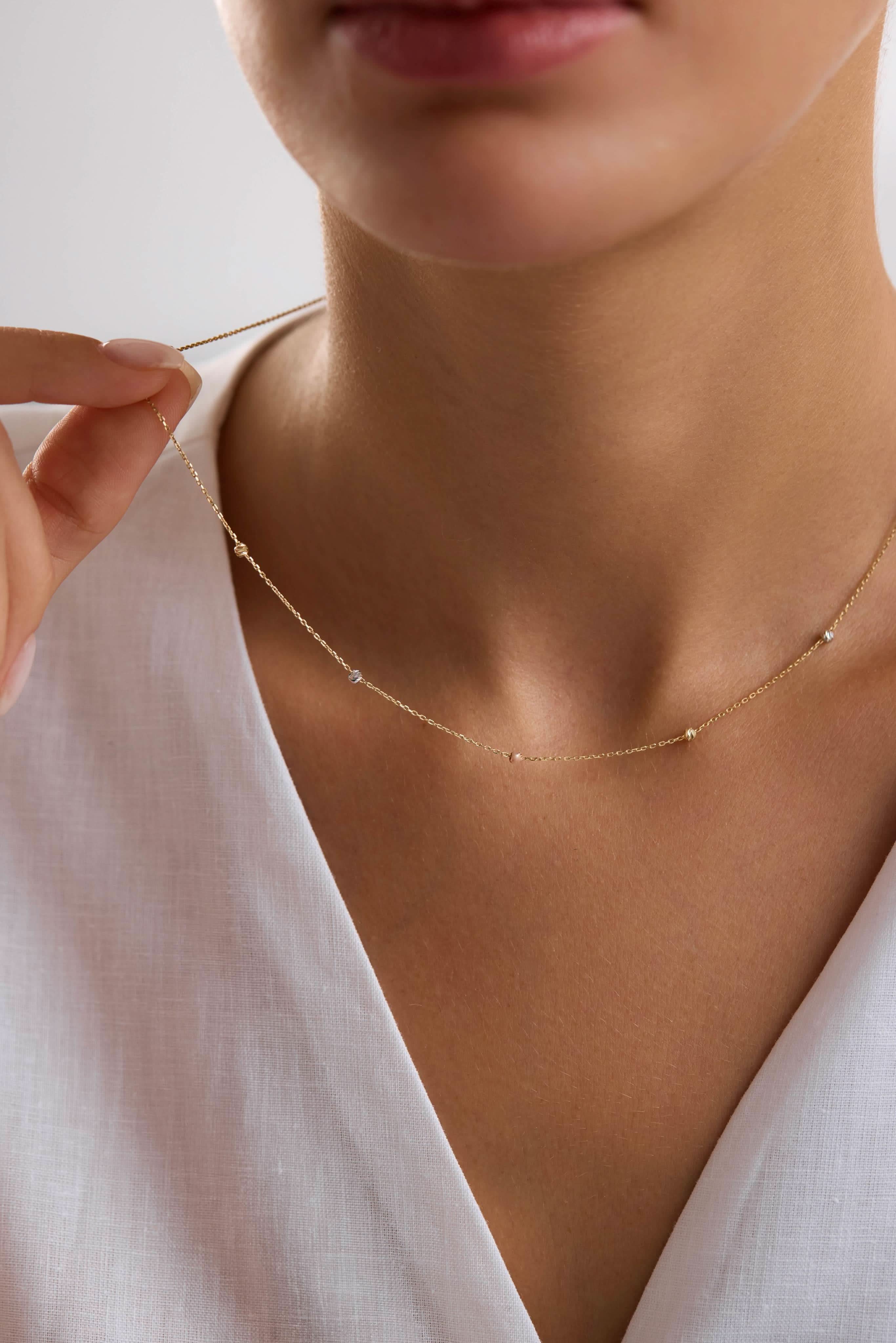 14 Ayar Dorika Altın Kolye