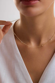 14 Ayar Dorika Altın Kolye