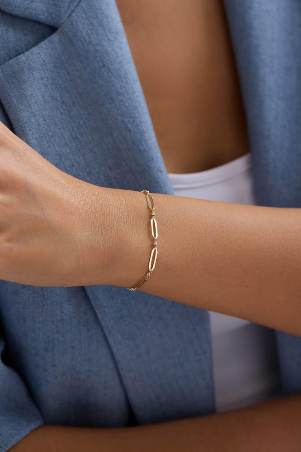 14 Ayar Dorikalı Altın Ataç Bileklik