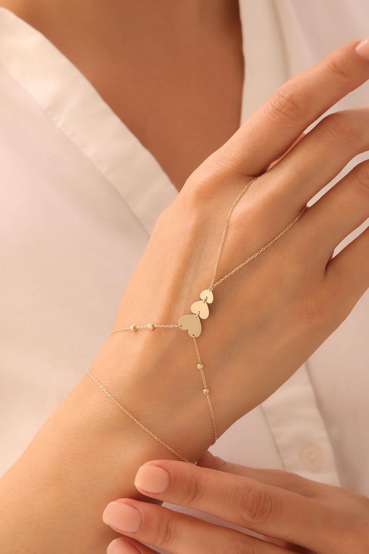 14 Ayar Dorikalı Kalp Altın Şahmeran