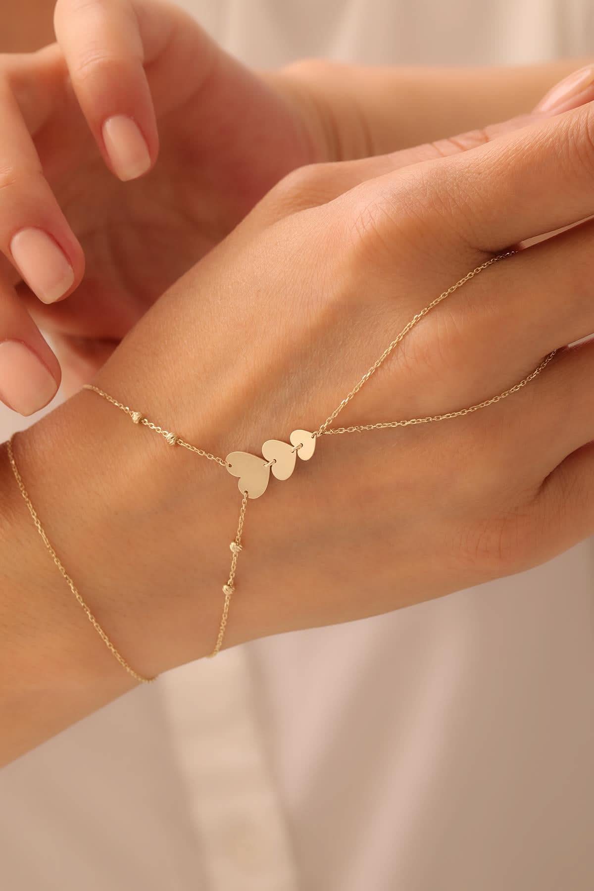 14 Ayar Dorikalı Kalp Altın Şahmeran