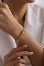 14 Ayar Dorikalı Kelepçe Altın Bilezik