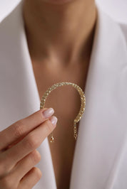 14 Ayar Dorikalı Kelepçe Altın Bilezik