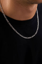 14 Ayar Figaro Beyaz Zincir Erkek Altın Kolye