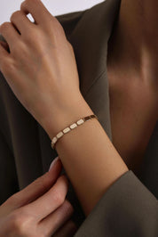 14 Ayar Geometrik Altın Bileklik