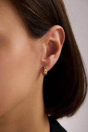 14 Ayar Gurmet Altın Halka Küpe (Küçük)