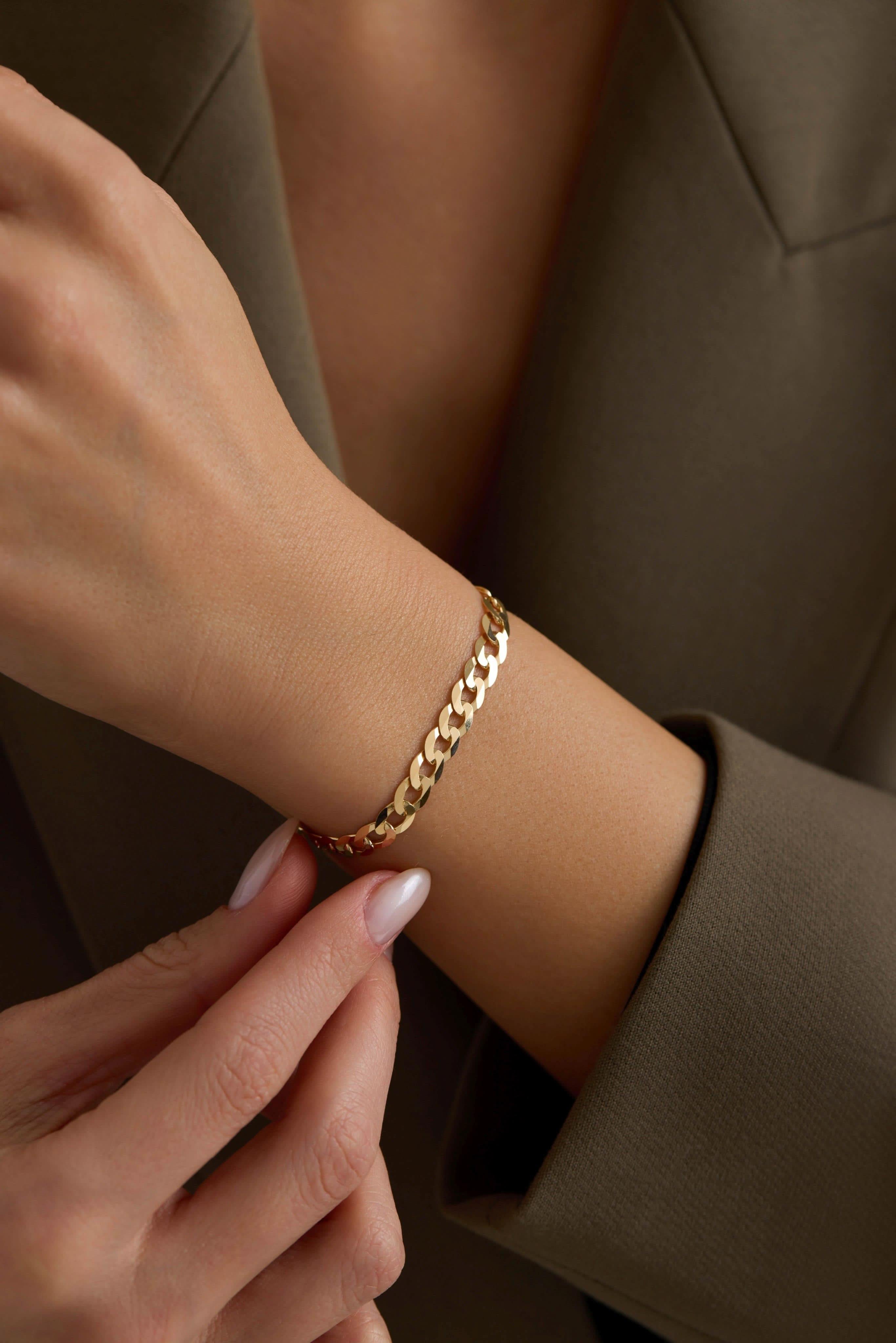 14 Ayar Gurmet Model Altın Bileklik