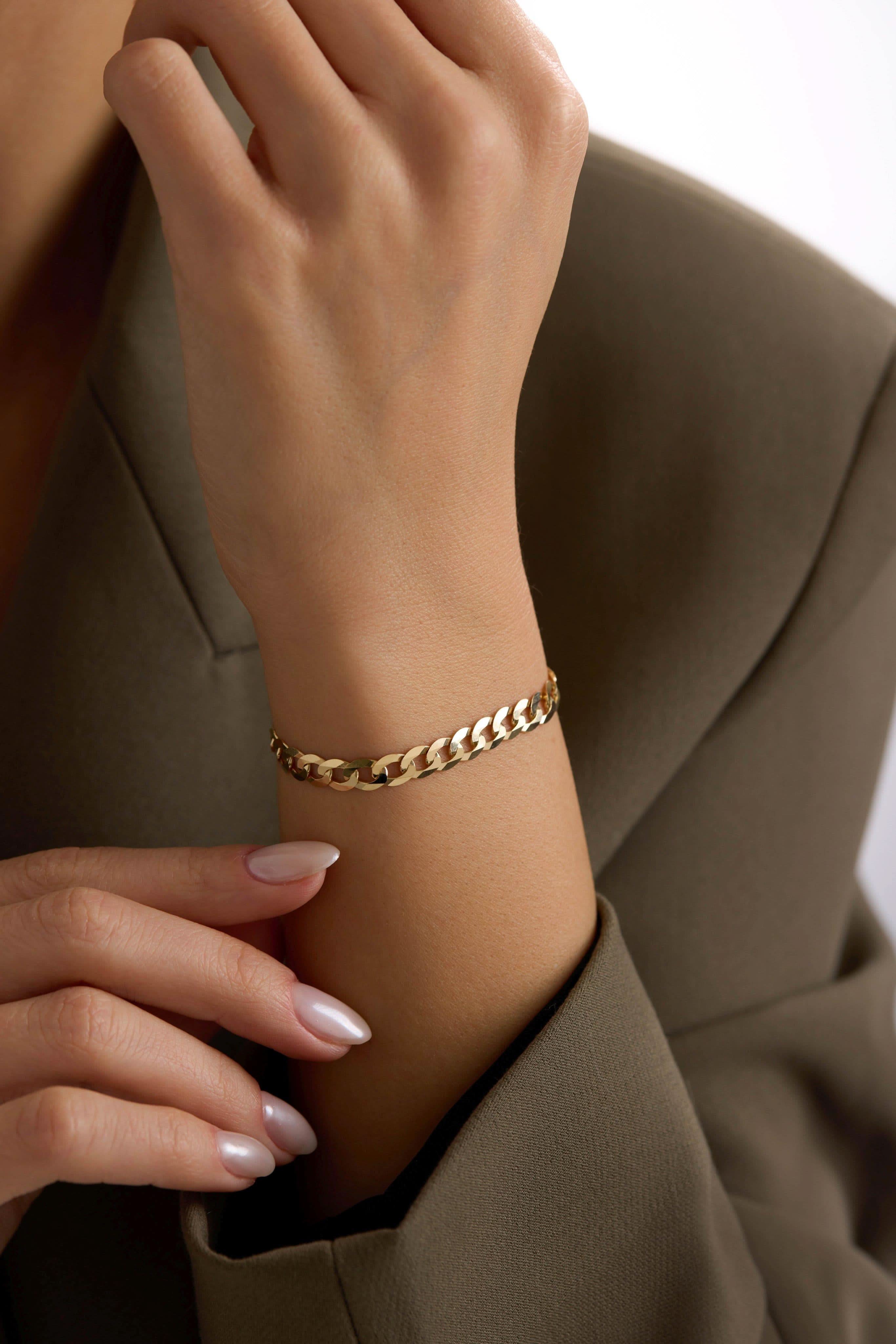 14 Ayar Gurmet Model Altın Bileklik