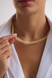14 Ayar Gurmet Tamamı Taşlı Sade Altın Set (7 MM)