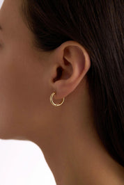 14 Ayar Halka Altın Küpe