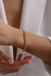 14 Ayar Kordon Kelepçe Altın Bilezik