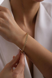 14 Ayar Kordon Kelepçe Altın Bilezik