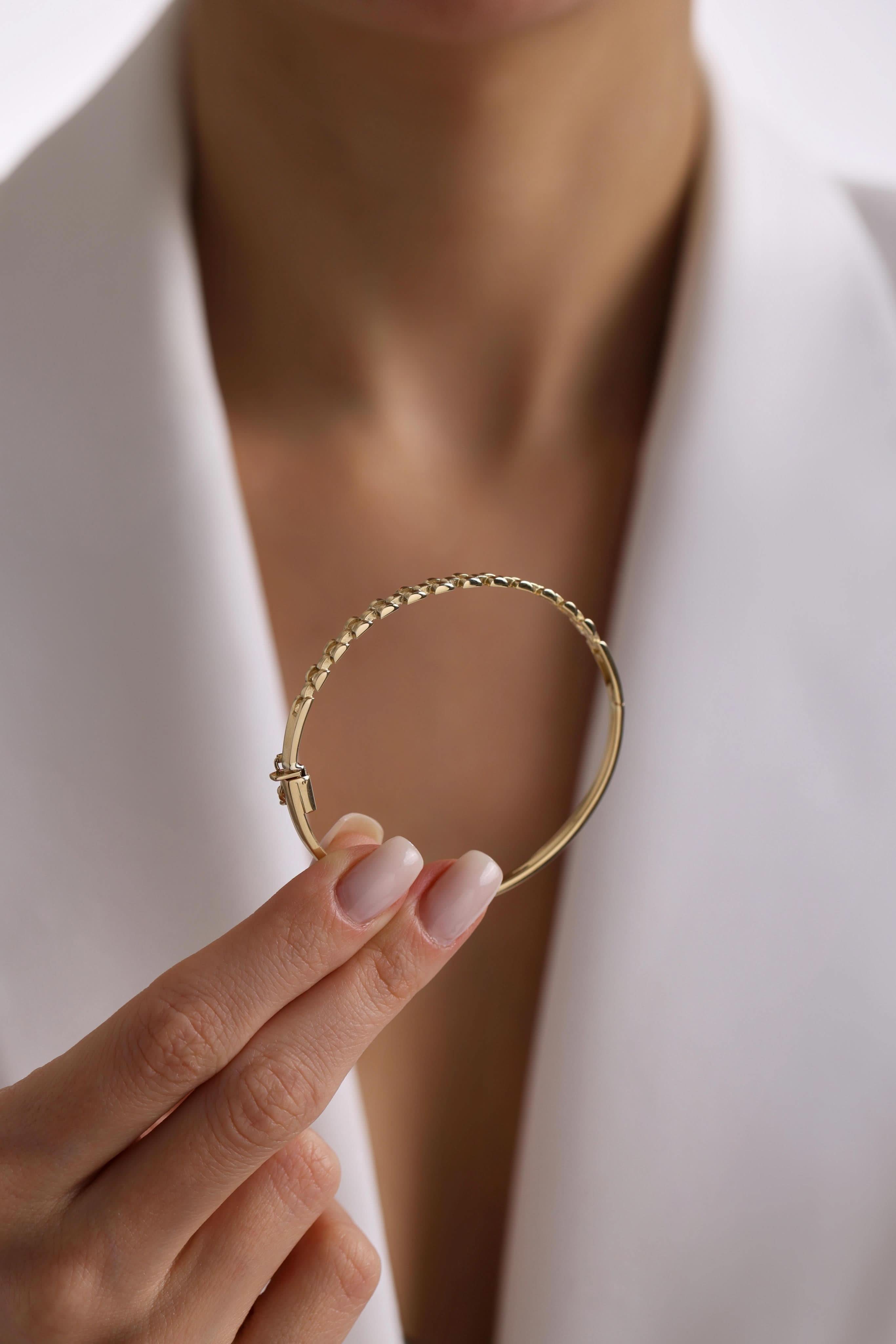 14 Ayar Kordon Kelepçe Altın Bilezik