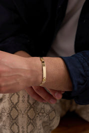 14 Ayar Künye Altın Bileklik