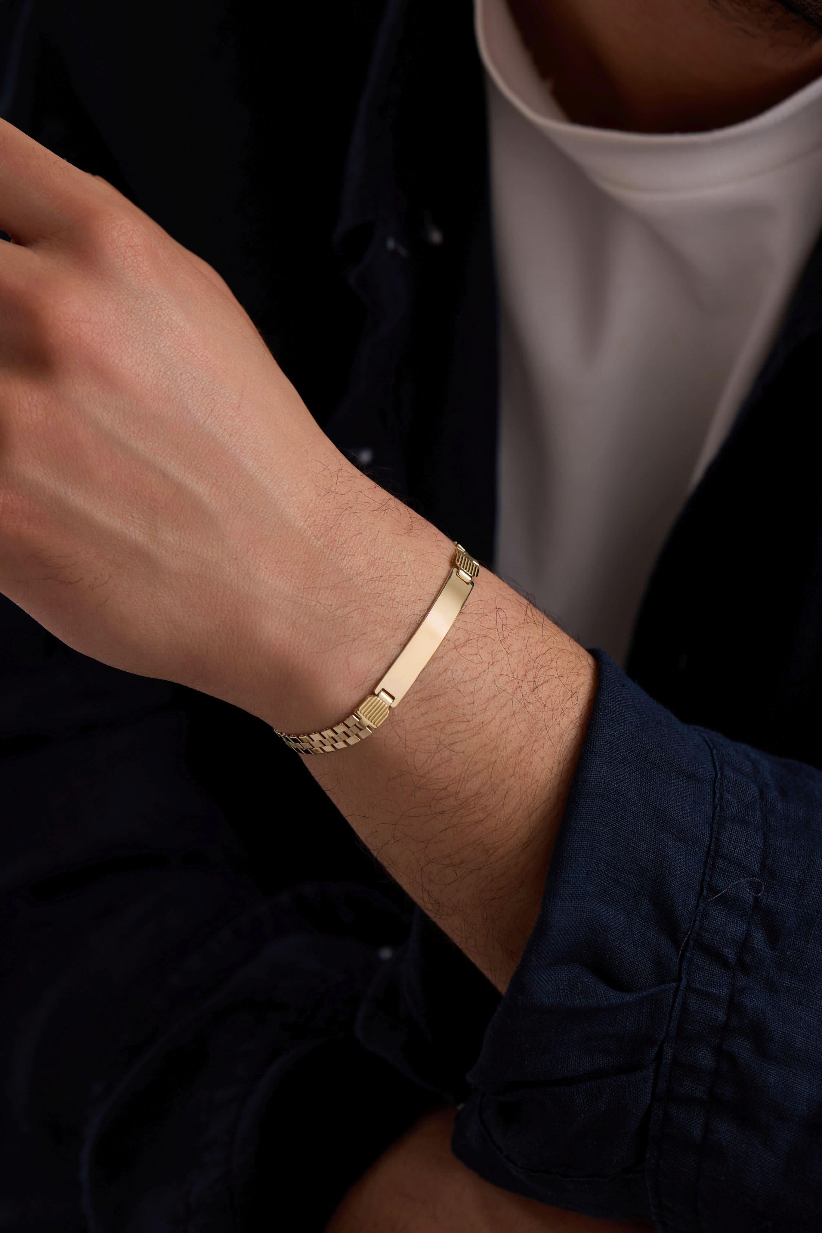 14 Ayar Künye Altın Bileklik