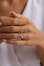 14 Ayar Kutup Yıldızı Altın Kolye