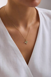 14 Ayar Kutup Yıldızı Altın Kolye