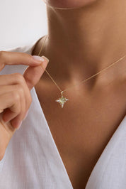 14 Ayar Kutup Yıldızı Altın Kolye