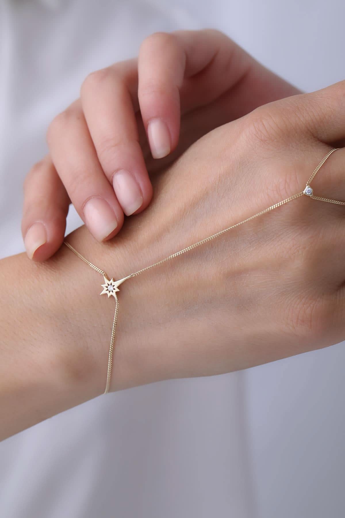 14 Ayar Kutup Yıldızı Altın Şahmeran