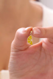 14 Ayar Limon Altın Kolye Ucu