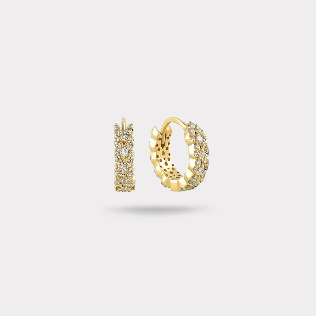 14 Ayar Minimal Altın Halka Küpe