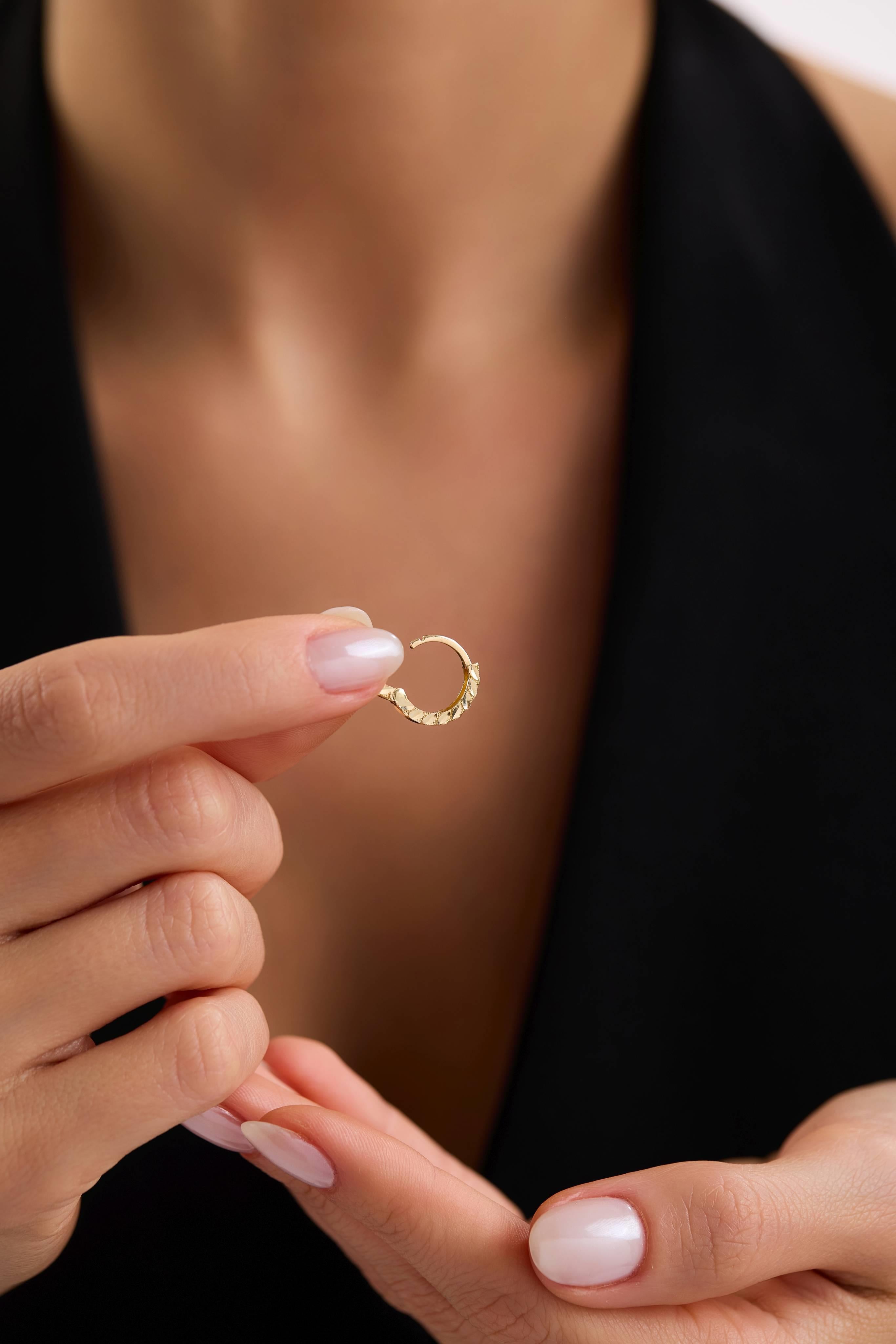 14 Ayar Minimal Altın Küpe (Mini)