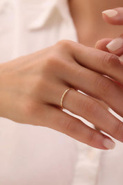 14 Ayar Minimal Sarmal Altın Yüzük