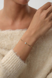 14 Ayar Nazar Altın Ataç Bileklik