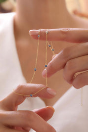 14 Ayar Nazar Zincir Altın Kolye