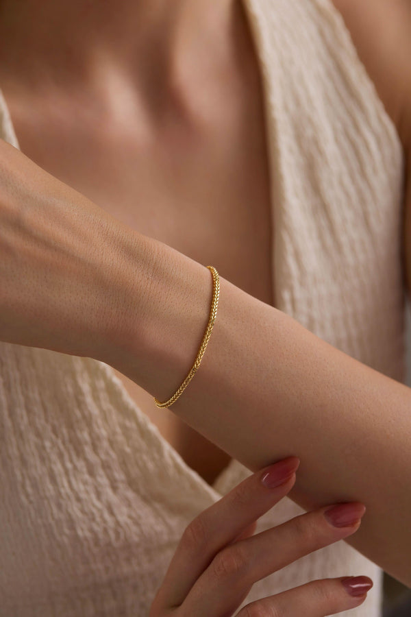 14 Ayar Palmiye Altın Bileklik (1.70 mm)