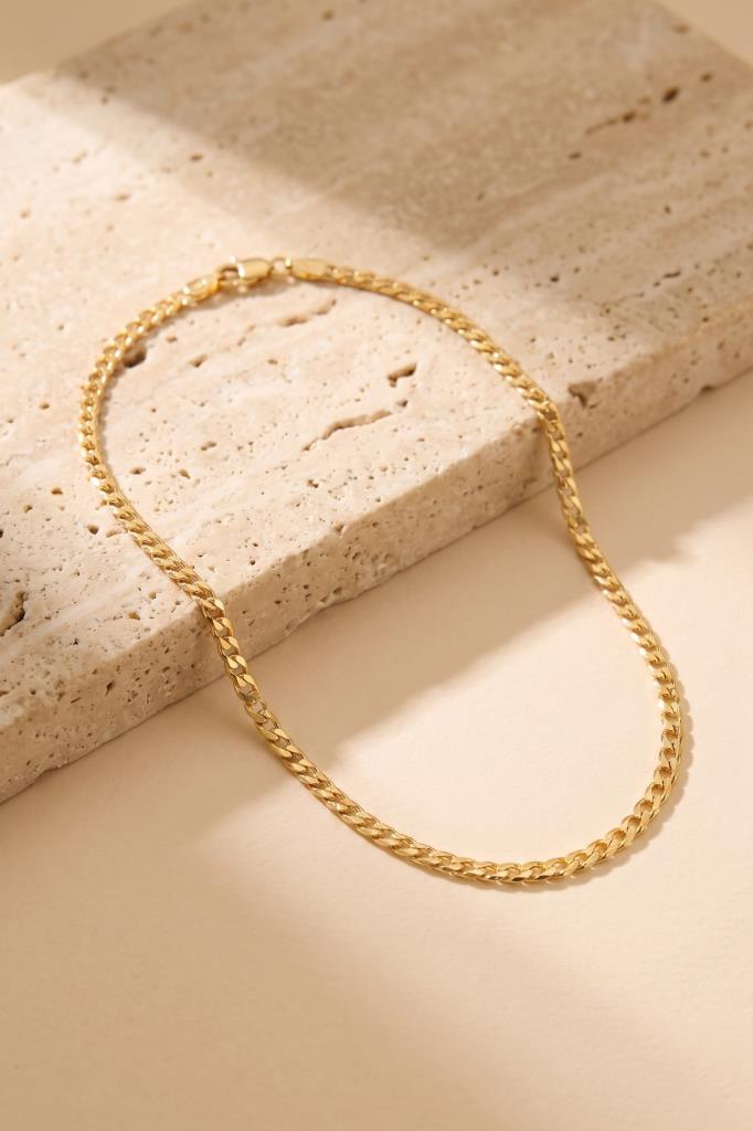 14 Ayar Pullu Altın Zincir Kolye (2.60 mm)