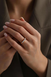 14 Ayar Sarı Beştaş Altın Yüzük