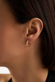 14 Ayar Sarmal Altın Küpe (Büyük)