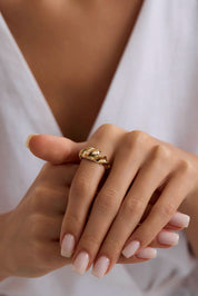 14 Ayar Sarmal Altın Yüzük