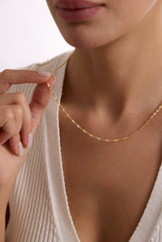 14 Ayar Singapur Altın Zincir Kolye (2.05 mm)