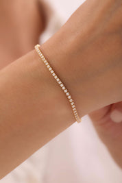 14 Ayar Su Yolu Altın Bileklik